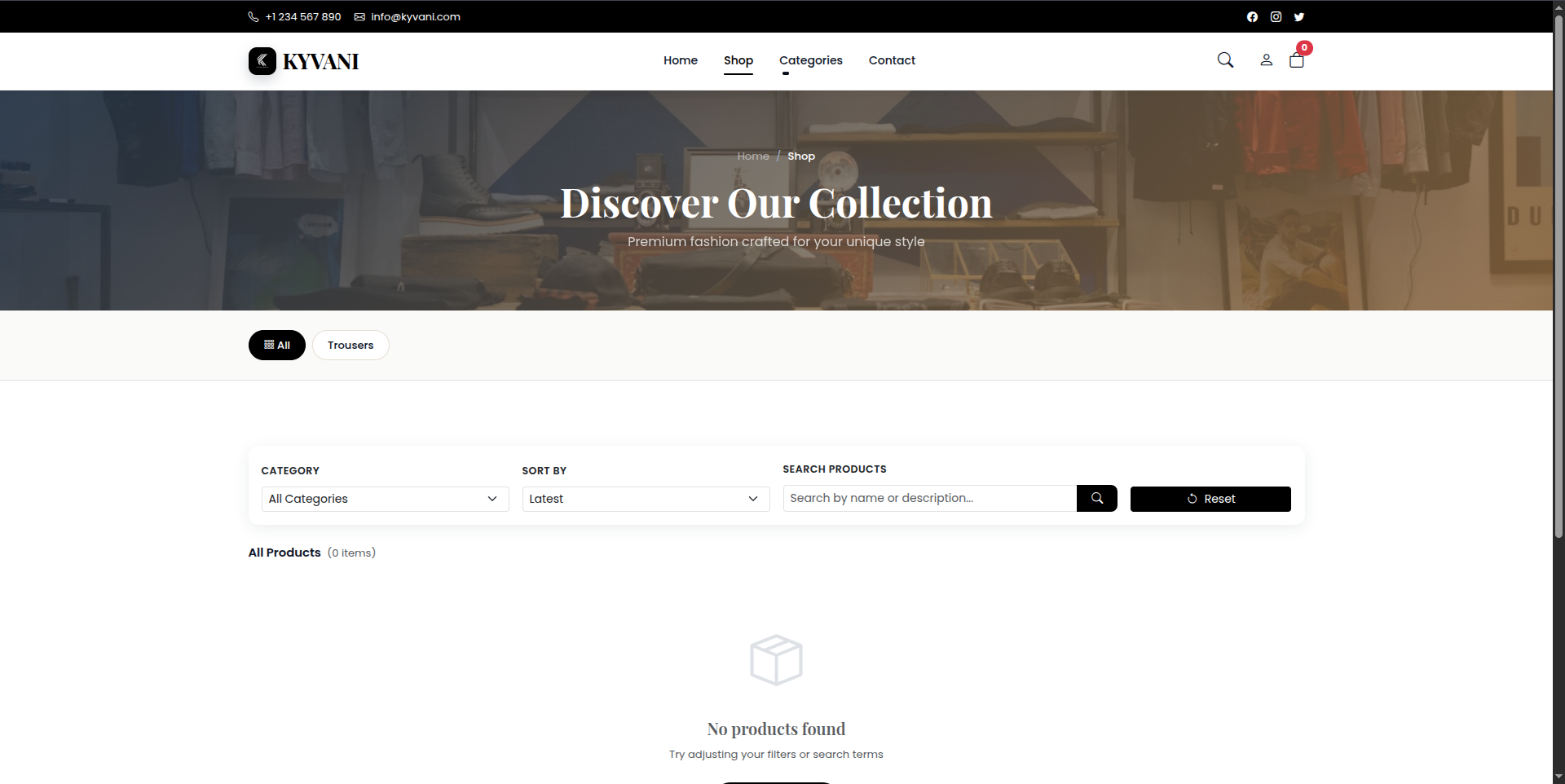 Kyvani E-Commerce
