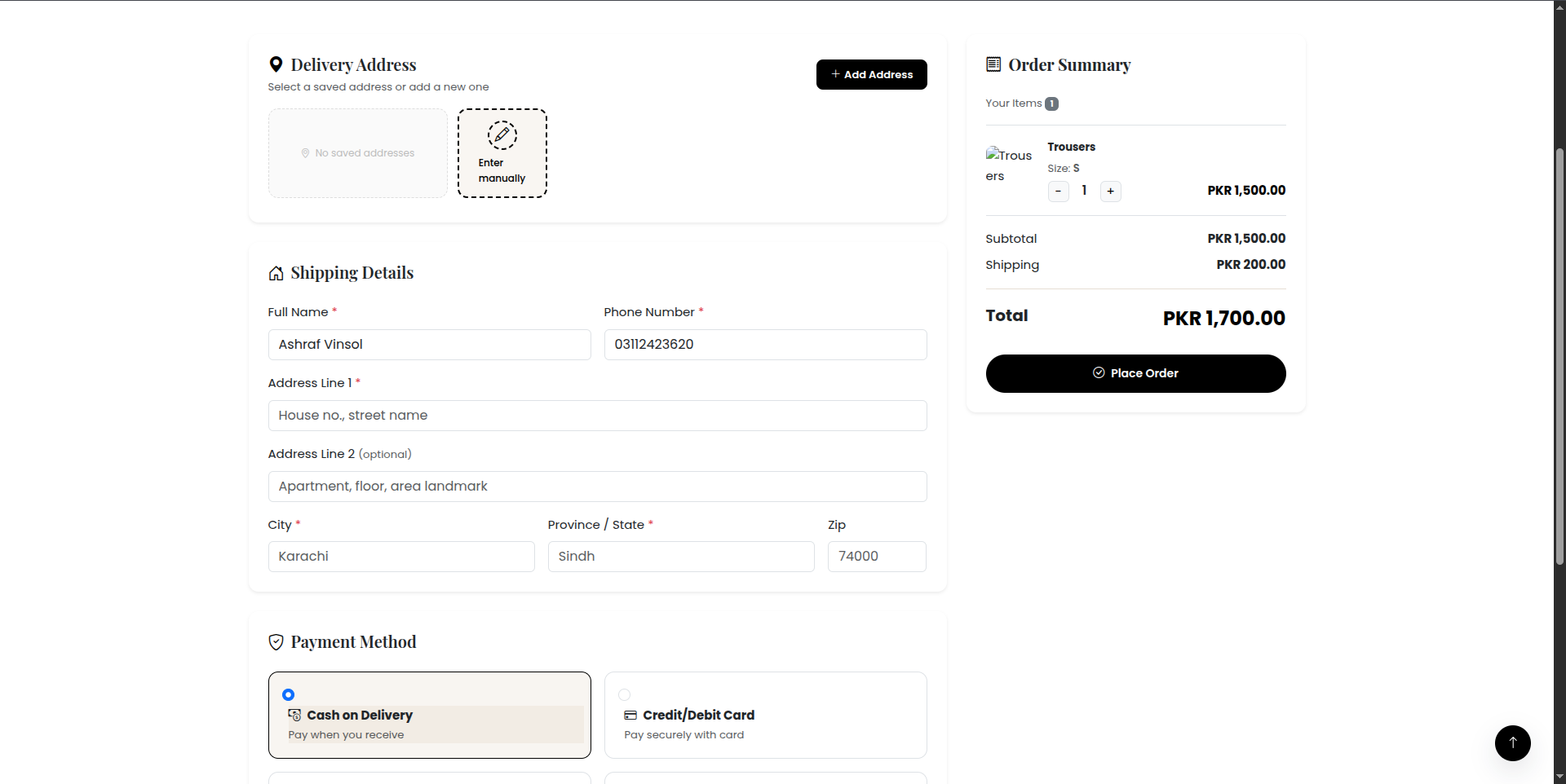 Kyvani E-Commerce